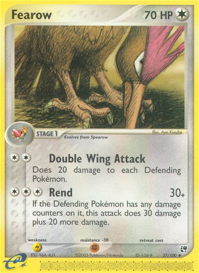 EX Sandstorm Fearow #37/100